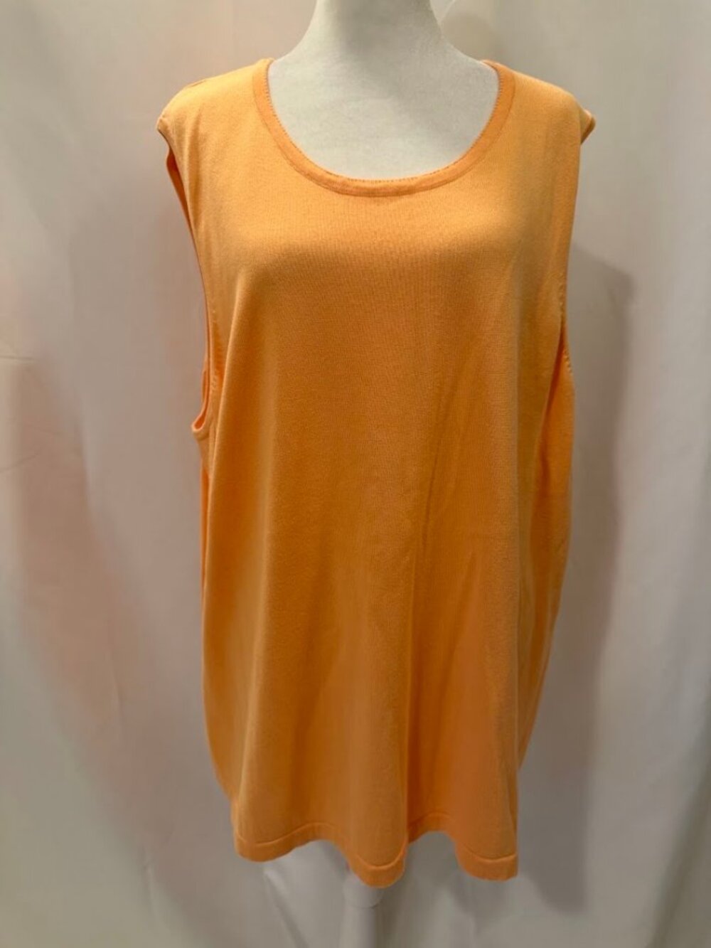 AVENUE Peach Color (Cotton) Sleeveless Top - 3x